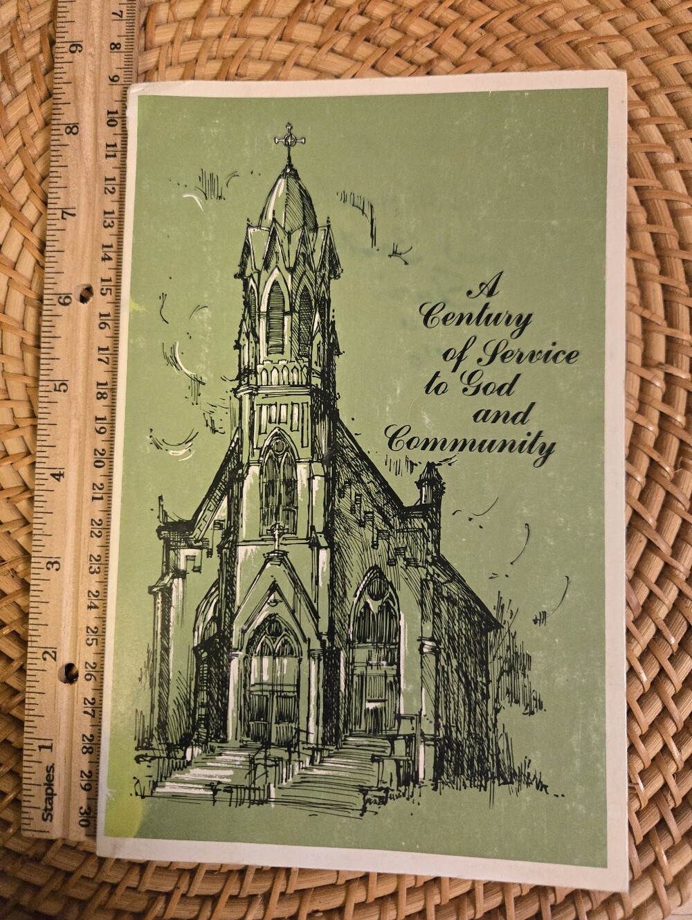 Vintage 1970 St Mary's Church Marshalltown Iowa Century History Book Signed ⛪📖